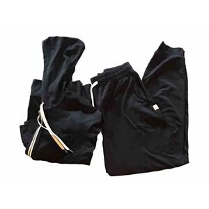 Vuori Women's Halo Performance Zip Up Hoodie And Joggers Set Heather Black